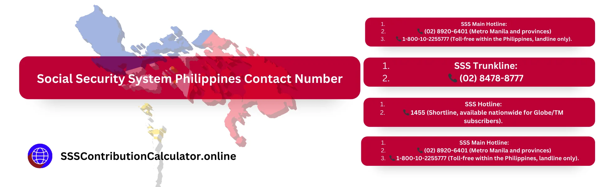 SSS Contact numbers